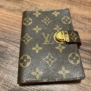 Great condition authentic Louis Vuitton small ring agenda including inserts.